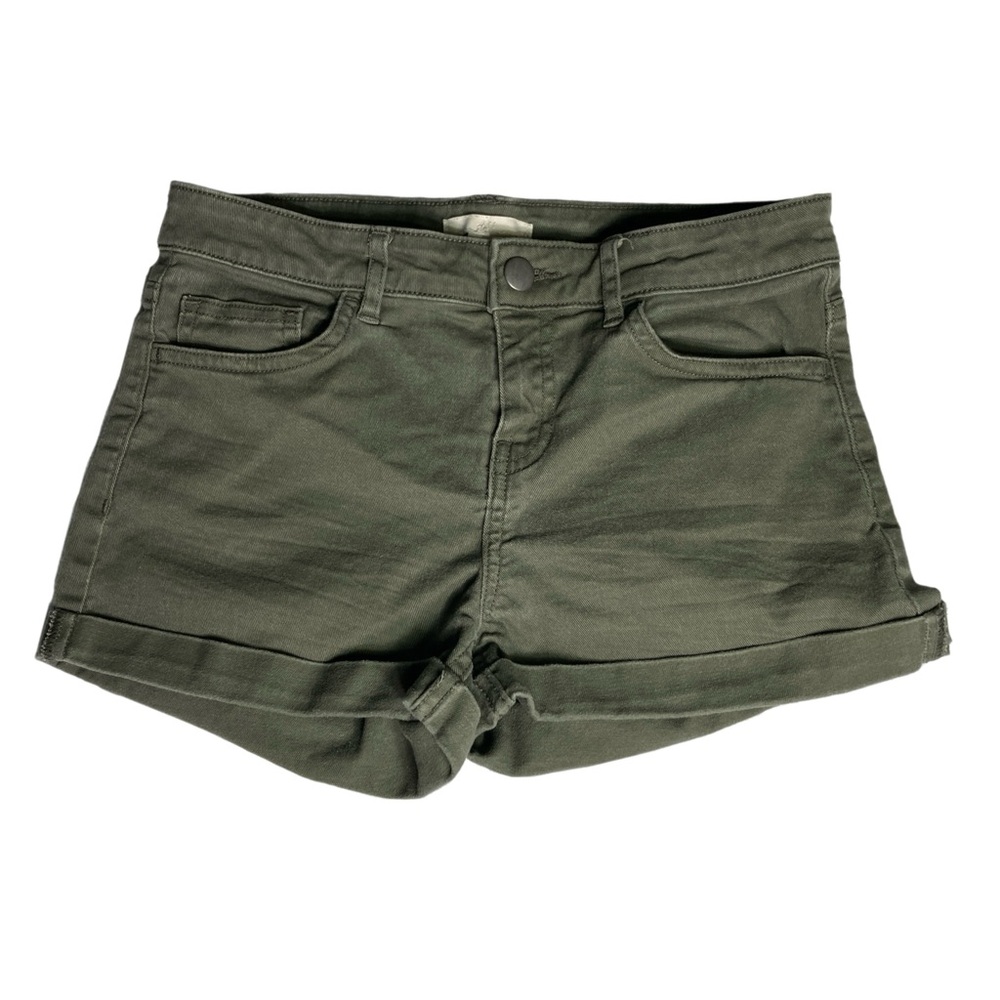 H&M Women's Mid-Rise Short Shorts Green Size 2